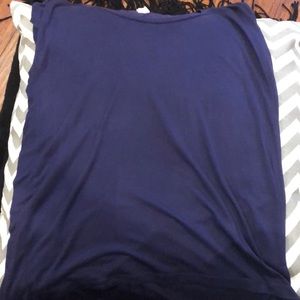Dark blue top!